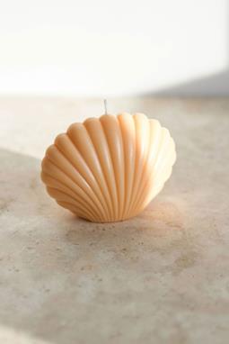 Shell Candle Peach