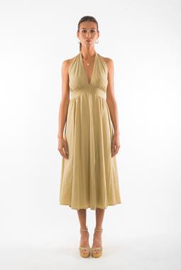 RAVENS VIEW IBIZA Kleid Marilyn Kamelgelb