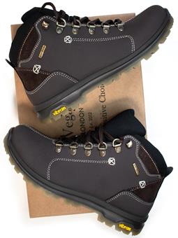 Will's Vegan Store Men's Wvsport Corvara Trek Boots Dark Brown