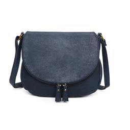 Arsayo Bag The Messenger Vegan Eco-Leather Navy Blue