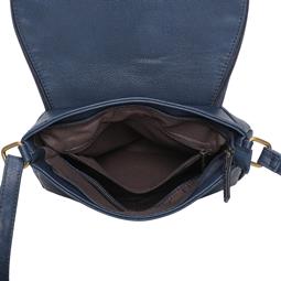 Arsayo Bag The Messenger Vegan Eco-Leather Navy Blue