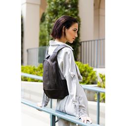 Arsayo Backpack The Mela Vegan Eco-Leather Dark Brown