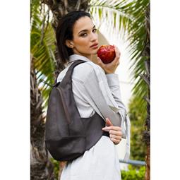 Arsayo Backpack The Mela Vegan Eco-Leather Dark Brown