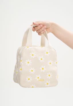MELA Bag Organizer Medium Jasmeet Greige /Daisy Print Cream