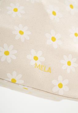 MELA Bag Organizer Medium Jasmeet Greige /Daisy Print Cream