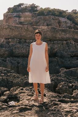 AmourLinen Kleid Norah White