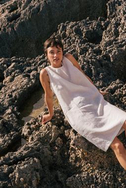 AmourLinen Kleid Norah White