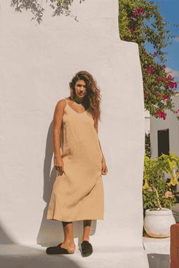 AmourLinen Kleid Jakarta Senf