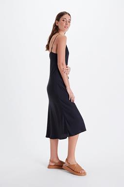 Neu Nomads Slip Dress Bias Schwarz