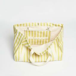 Souleway Tote Bag Beach Sand/Lime Green