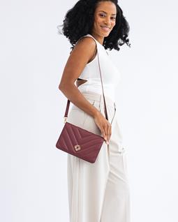Trashious Tasche Clutch Diva Bordeaux