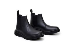 Green Laces Chelsea Boots Schwarz