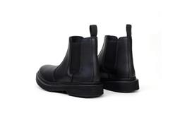 Green Laces Chelsea Boots Schwarz