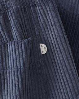 Rotholz Hose Wide Cord Blau