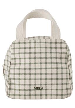 MELA Bag Organizer Medium Jasmeet Greige/Green Grid Print