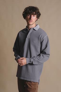 Trendsplant Sweater Polo Essential Pigment Pewter Grey