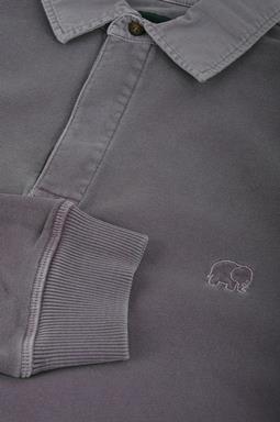 Trendsplant Sweater Polo Essential Pigment Pewter Grey
