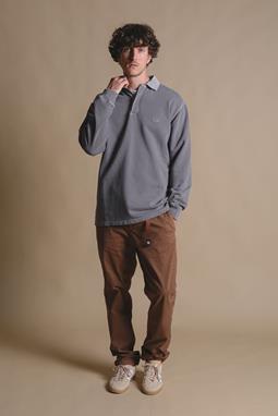 Trendsplant Sweater Polo Essential Pigment Pewter Grey