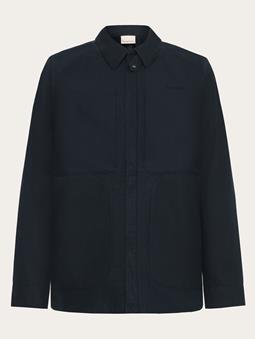 KnowledgeCotton Apparel Jacket Vent Canvas 200 Total Eclipse Navy