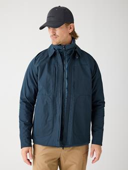 KnowledgeCotton Apparel Jacket Vent Canvas 200 Total Eclipse Navy
