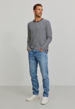 Recolution Longsleeve Maca Stripes Dark Navy