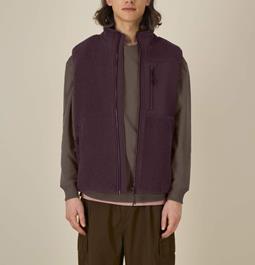 UNIPOLAR Vest Lin Red Brown