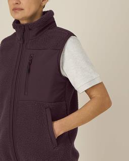 UNIPOLAR Vest Lin Red Brown