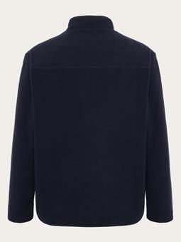 KnowledgeCotton Apparel Zip Jacket Loose Fleece Night Sky Navy