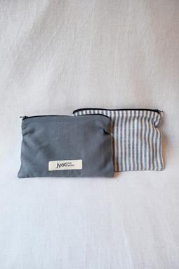 Jyoti Fair Works Bag Thanjavur Blue/Stripes