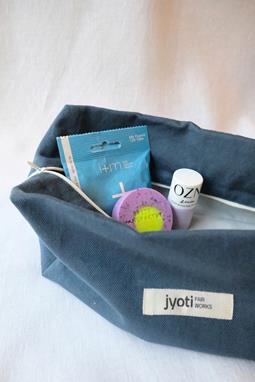 Jyoti Fair Works Bag Toiletry Phavvaara Dark Blue