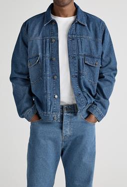 MUD Jeans Jacket Denim Benny Medium Stone Blue