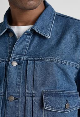 MUD Jeans Jacket Denim Benny Medium Stone Blue
