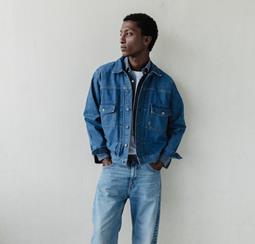 MUD Jeans Jacket Denim Benny Medium Stone Blue