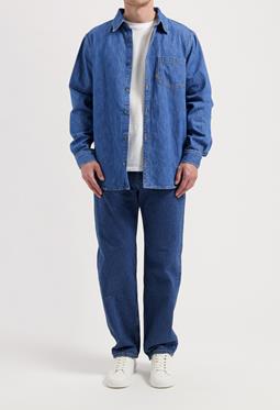 MUD Jeans Hemd Denim Chris Medium Stone Blue