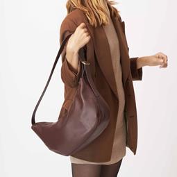 Souleway Shoulder Bag Half Moon Chocolate Brown