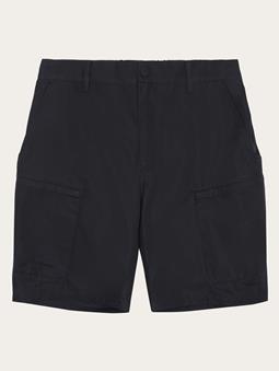 KnowledgeCotton Apparel Shorts Vent Canvas 200 Black Jet