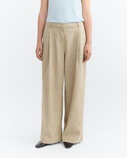 Thinking MU Broek Met Wijde Pijpen, Patti Raw Ecru
