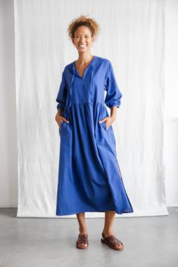 Jyoti Fair Works Kleid Paudali Kobaltblau