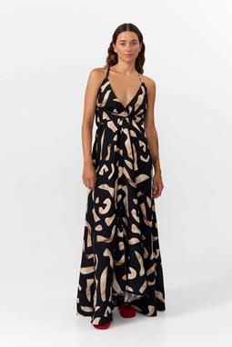SUITE13LAB Kleid Mp Long Print Stones Schwarz