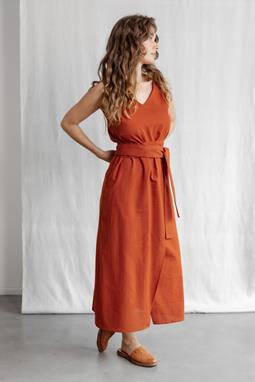 Jyoti Fair Works Kleid Agnila Terrakotta