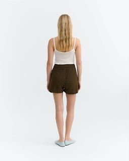 Thinking MU Kurze Hose Narciso Seersucker Braun