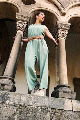 LOVJOI Jumpsuit Staine Farngrün