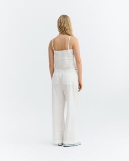 Thinking MU Broek Brigitte Geborduurd Wit