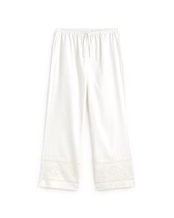 Thinking MU Broek Brigitte Geborduurd Wit