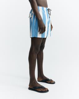 Thinking MU Korte Zwembroek Limpopo Blauw Gestreept