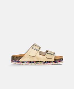Nuoceans Sandalen Kieselstein Beige