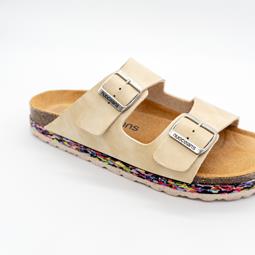Nuoceans Sandalen Kieselstein Beige