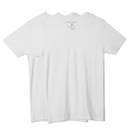 The Driftwood Tales Multipack 2x T-Shirt Basic V-Hals Wit