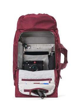 pinqponq Backpack Blok Medium Glazed Red