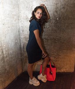 The Driftwood Tales Kleid - Recycelter Sweatstoff - Navyº